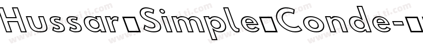 Hussar Simple Conde字体转换